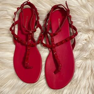 BCBGeneration Glorina Red Studded sandals size 8 1/2